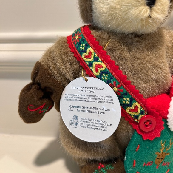 1996 Limited Edition Muffy Vanderbear - Muffy the Red-nosed ReinBear - Picture 5 of 12